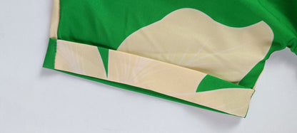 Robe d’été élégante à imprimé tropical