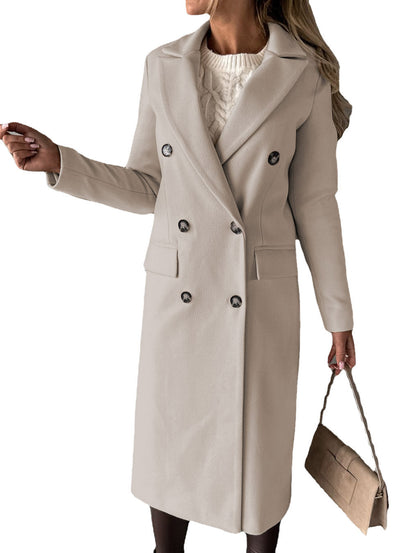 Manteau long chic d’hiver