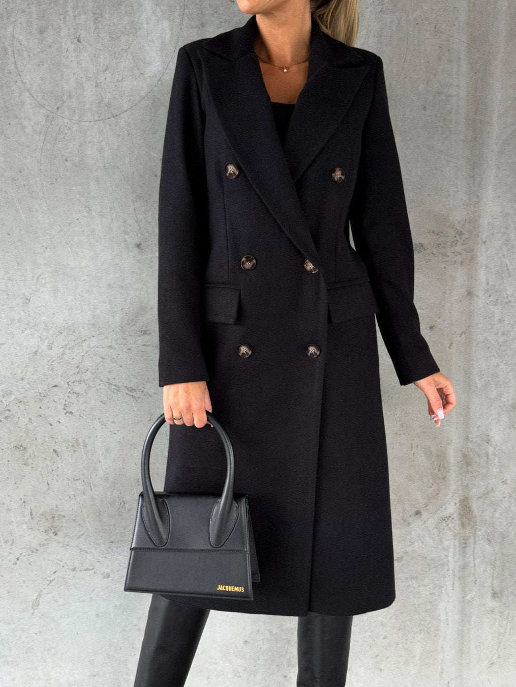 Manteau long chic d’hiver