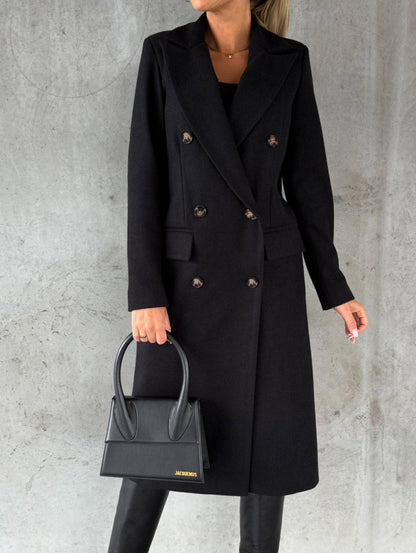 Manteau long chic d’hiver